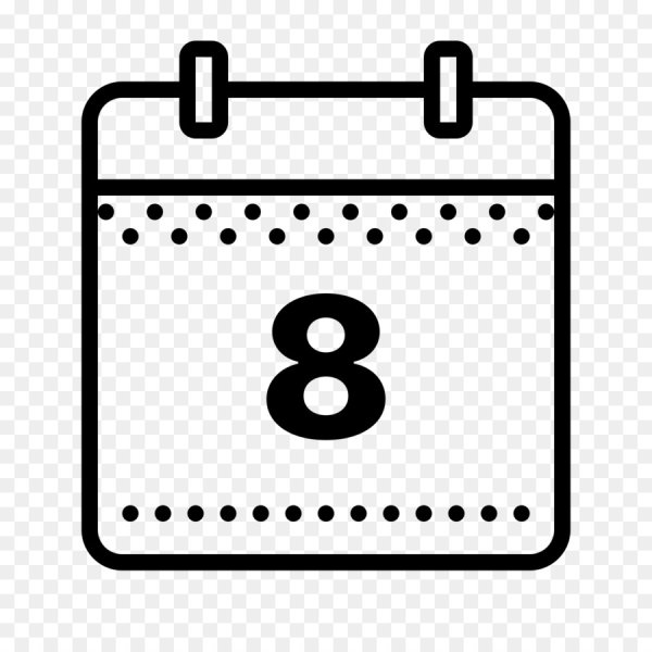 Календарь на прозрачном фоне