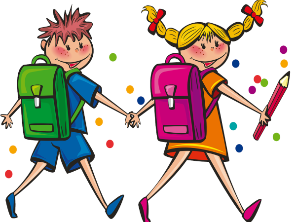 Школьники мультяшные