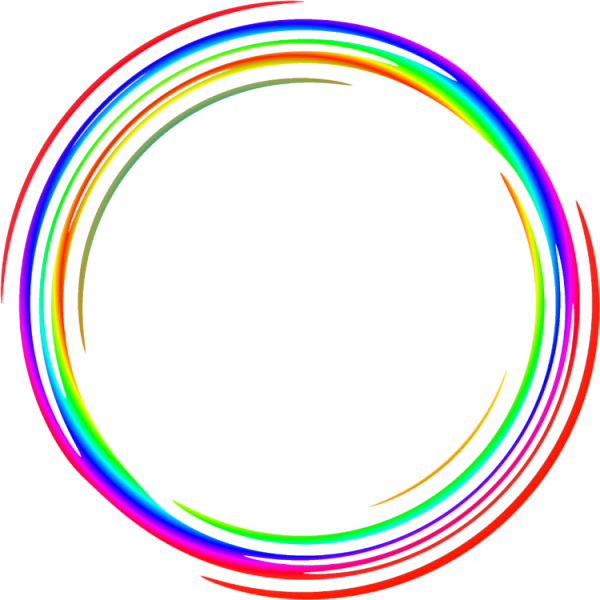 Круглая цветная рамка