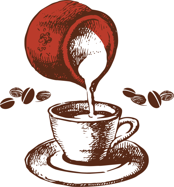 Нарисовать кофе