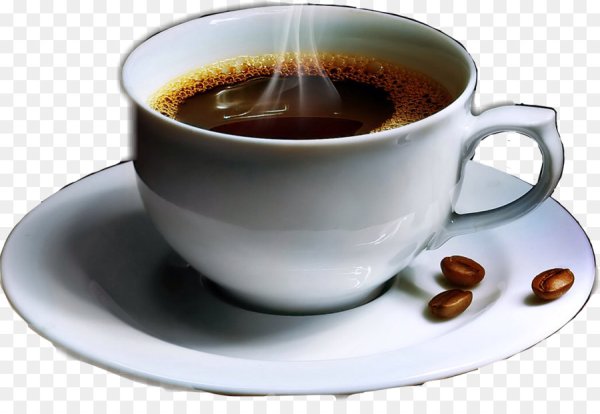 Чашка кофе на белом фоне