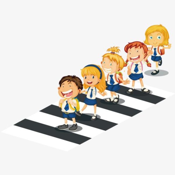 Пешеход на прозрачном фоне