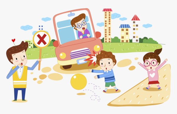Безопасность на дороге вектор