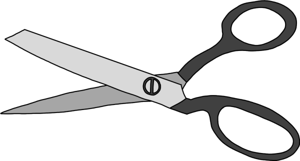 Ножницы черно белые