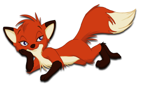 Лиса мультяшная