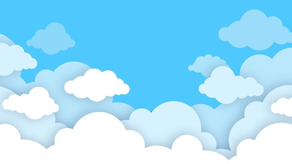 Светло голубое небо