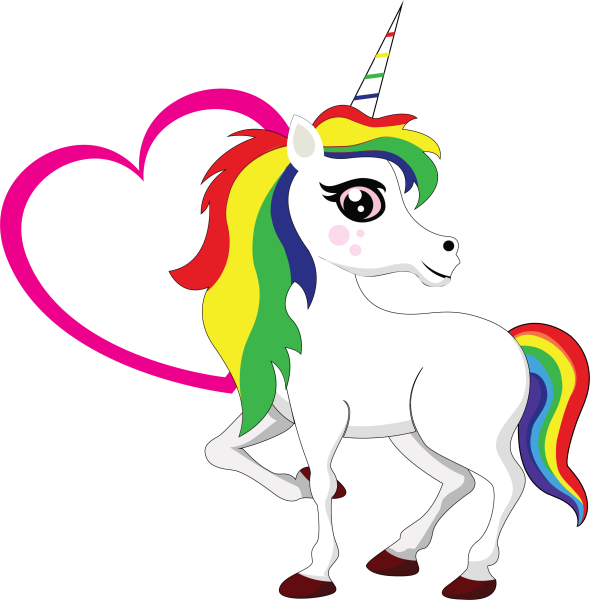 Единорожка на прозрачном фоне