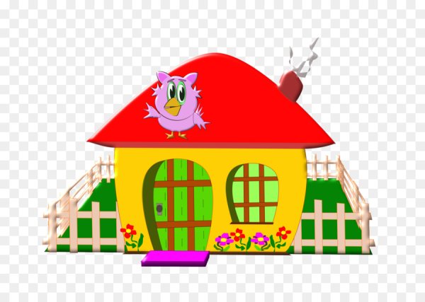 Домик мультяшный