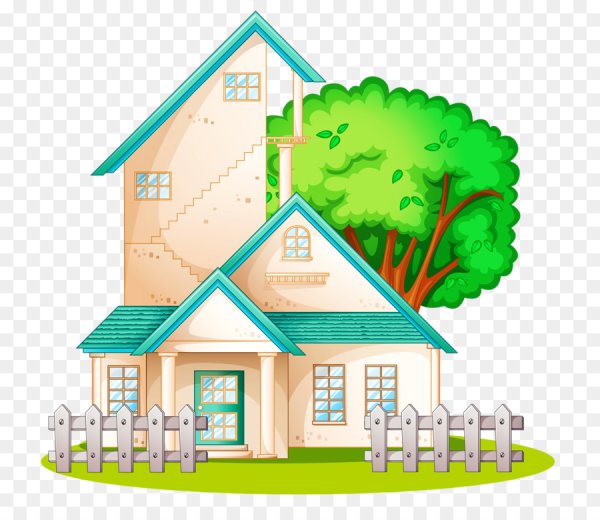 Домик на прозрачном фоне