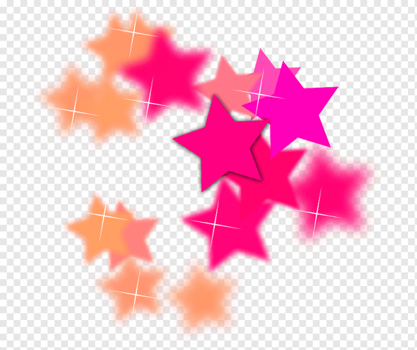 Розовые звездочки