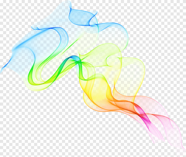 Цветная дымка на прозрачном фоне