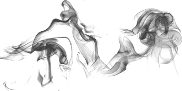 Сигаретный дым на белом фоне