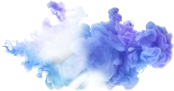 Синий дым на прозрачном фоне