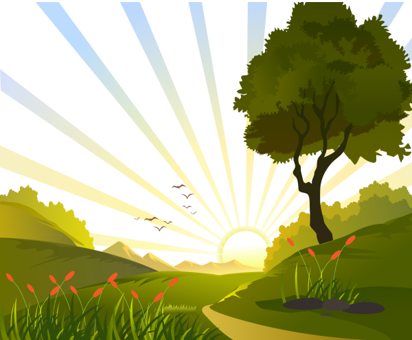 Пейзаж вектор