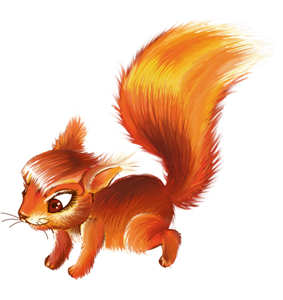 Белочка мультяшная