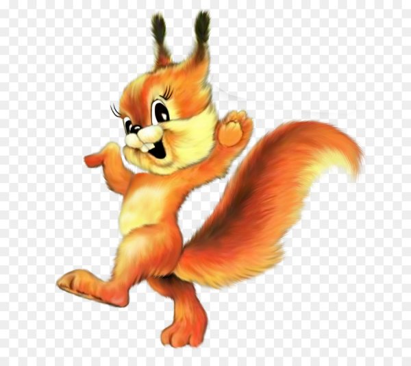 Белочки мультяшные