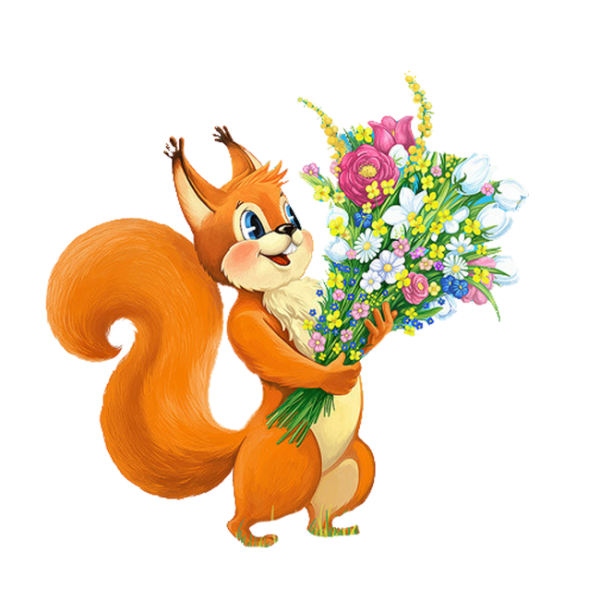 Белочки мультяшные