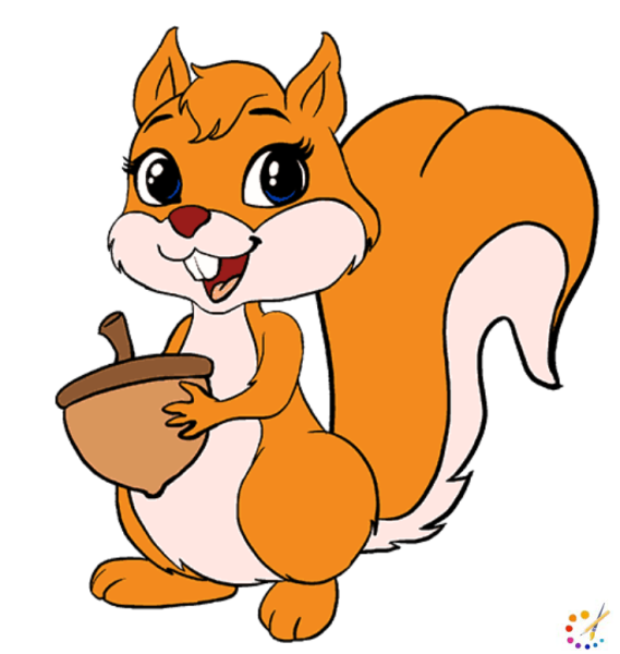 Белочка из мультика