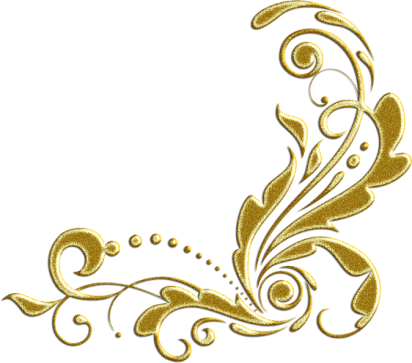 Золотистый угловой узор