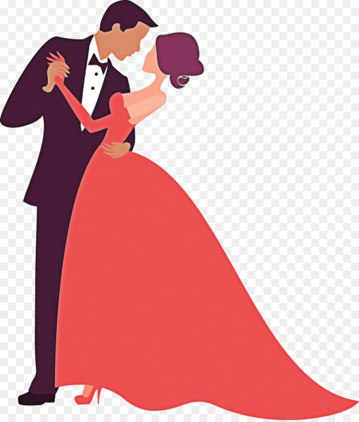 Силуэт жениха и невесты