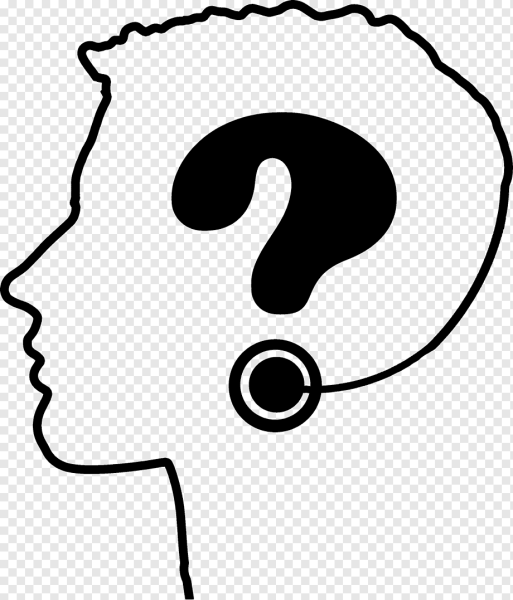 Знак вопроса нарисованный