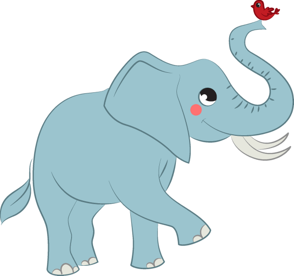 Слоник мультяшный