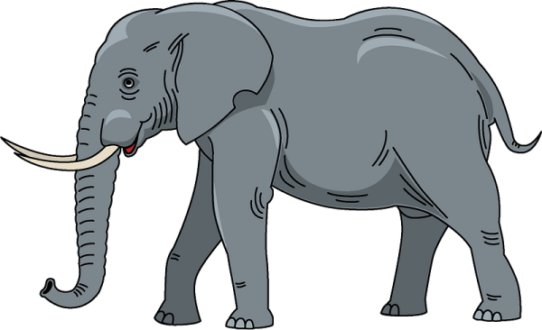 Слон мультяшный