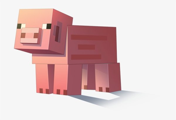 Майнкрафт персонажи Свинка