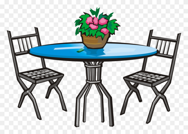 Стол на белом фоне