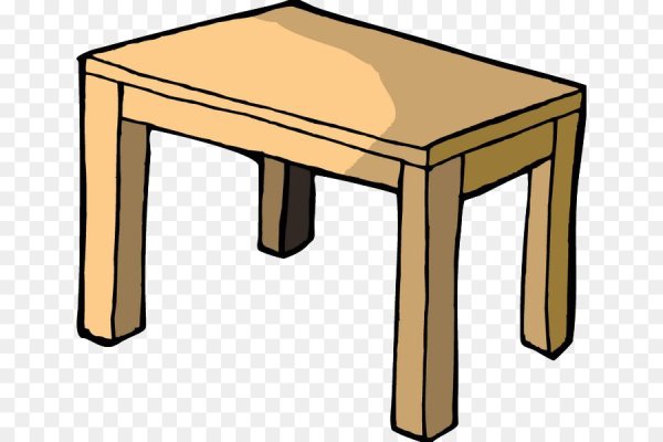 Стол на прозрачном фоне