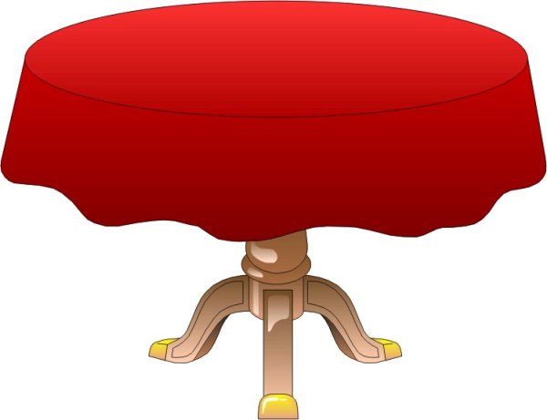 Большой стол без фона