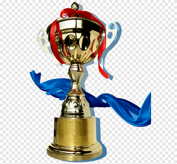 Кубки и медали на прозрачном фоне