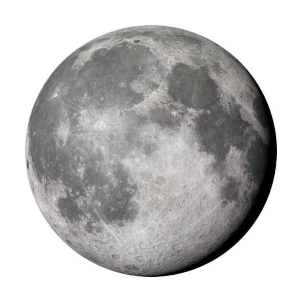 Луна на прозрачном фоне