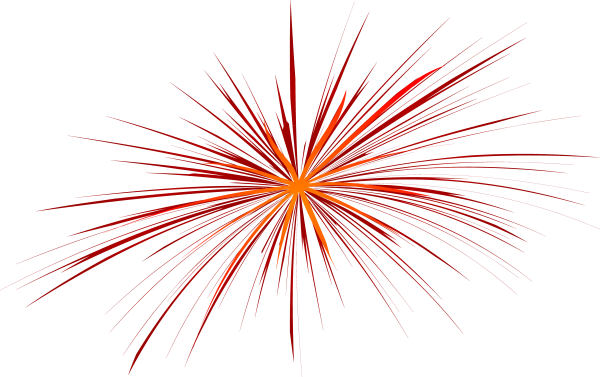 Салют на белом фоне