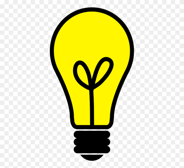 Лампочка мультяшная