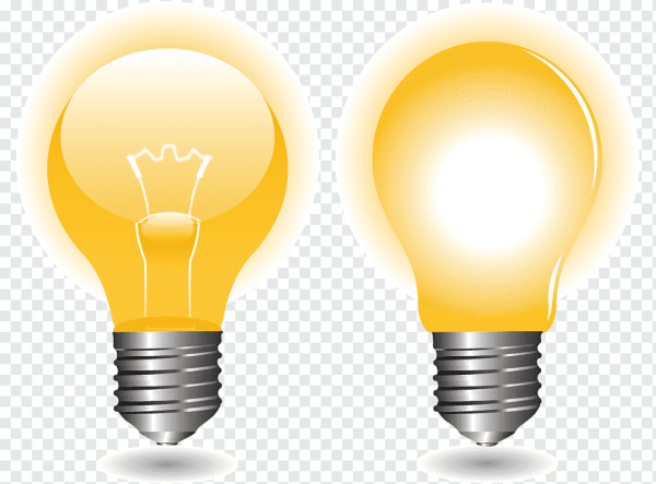Лампа накаливания вектор
