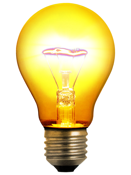 Горящая лампочка