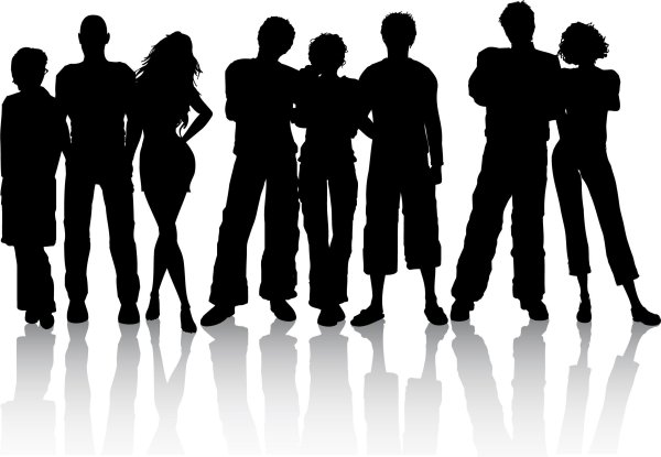 Молодежь силуэт