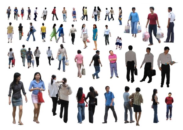 Много людей для фотошопа