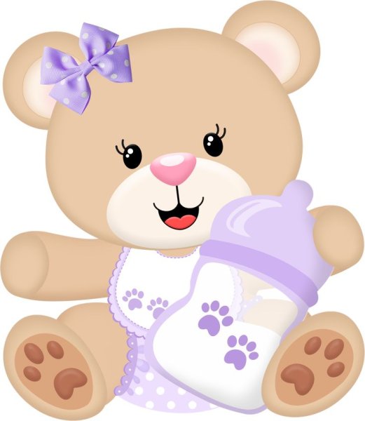 Мишка с сердечком в руках