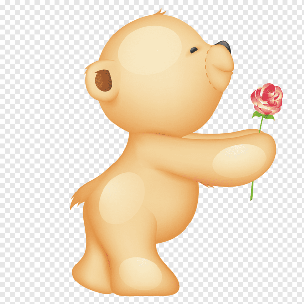 Мишка на прозрачном фоне
