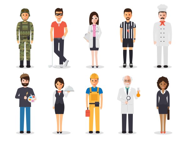 Люди профессии вектор