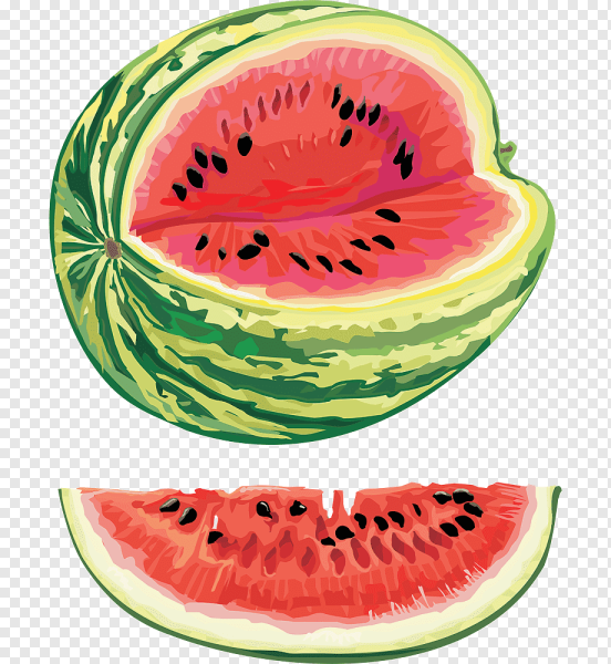 Арбуз на прозрачном фоне