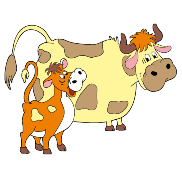 Корова без фона