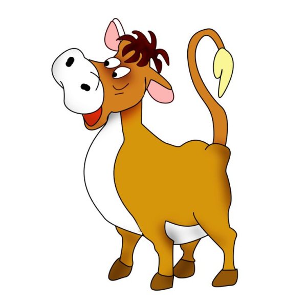 Корова мультяшная