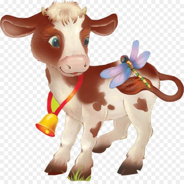 Корова мультяшная