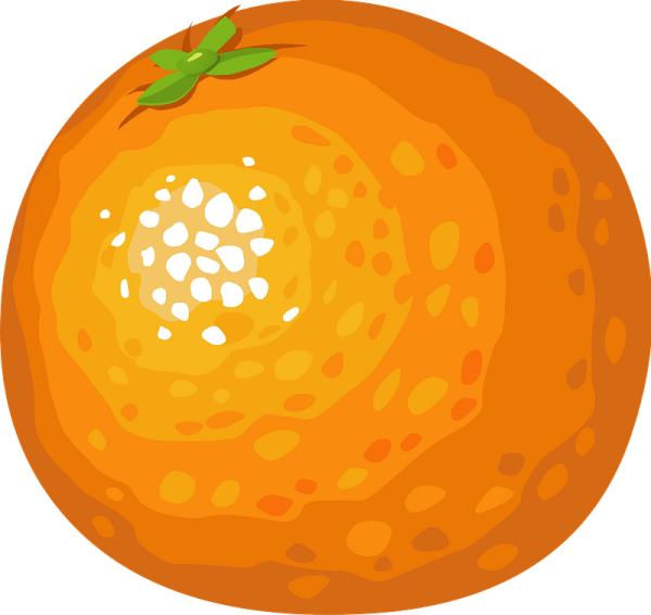 Апельсин мультяшный