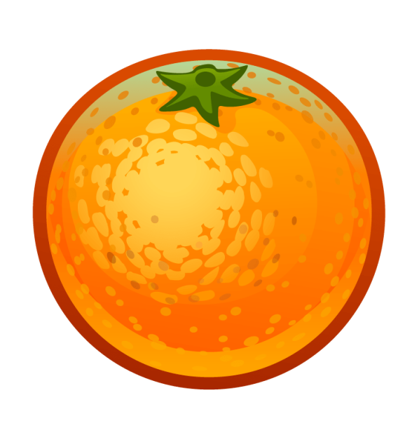 Апельсин мультяшный