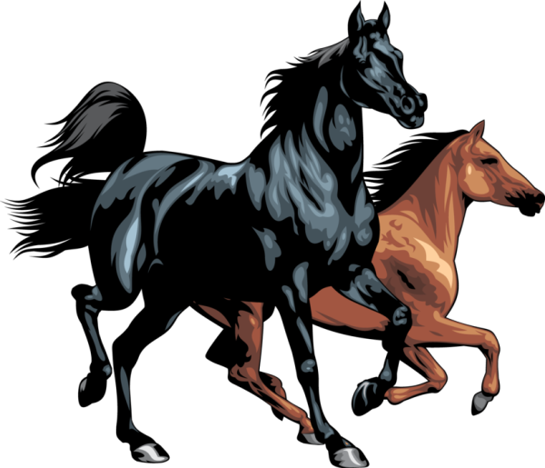 Конь векторный