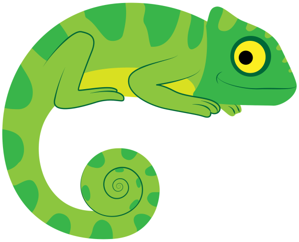Хамелеон мультяшный